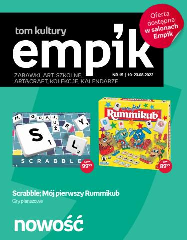 Katalog Empik w: Środa Wielkopolska | Zabawki, Art. Szkolne - Nowość | 10.08.2022 - 23.08.2022