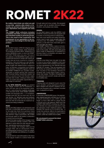 Katalog Romet w: Nowy Dwór Mazowiecki | Bikes 2022 | 11.01.2022 - 11.01.2023