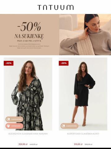 Promocje Ubrania, buty i akcesoria | -50% na Sukienkę przy zakupie 2 sztuk de Tatuum | 5.12.2022 - 18.12.2022