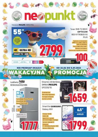 Promocje Elektronika i AGD w Bielawa | Wakacyjna Promojca de Neopunkt | 22.06.2022 - 5.07.2022