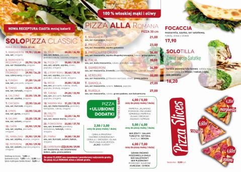 Katalog Solo Pizza | Pizza, Makarony, Sałatki | 29.01.2022 - 28.07.2022