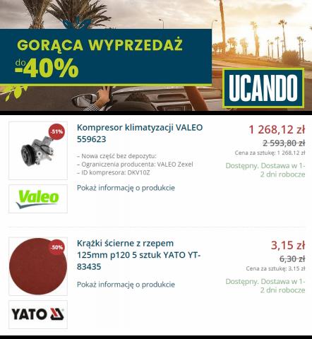 Promocje Samochody, motory i części samochodowe w Wągrowiec | Gorąca Wyprzedaż do -40% de Ucando.pl | 29.07.2022 - 24.08.2022