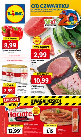 Promocje Supermarkety w Otwock | OFERTA WAŻNA OD 30.06 DO 02.07 de Lidl | 29.06.2022 - 2.07.2022