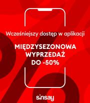 Katalog sinsay w: Warszawa | Miedzysezonowa Wyprzedaz Do-50% | 16.03.2023 - 27.03.2023
