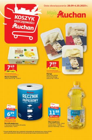 Katalog Auchan w: Warszawa | Gazetka Koszyk Oszczędności Auchan Moje Auchan | 28.09.2023 - 4.10.2023