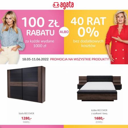 Katalog Agata Meble | Promocja na wszystkie produkty | 18.05.2022 - 11.06.2022