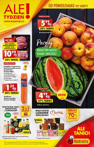 Promocje Supermarkety w Kraków | Biedronka gazetka de Biedronka | 27.06.2022 - 2.07.2022