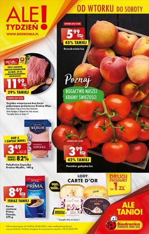Promocje Supermarkety | Biedronka gazetka de Biedronka | 16.08.2022 - 20.08.2022