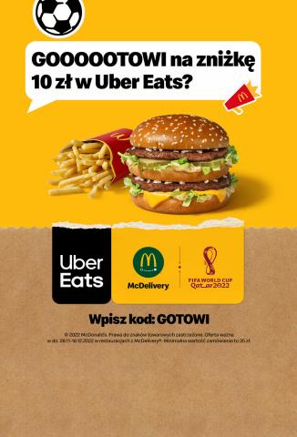 Katalog McDonald's | 10 zł w Uber Eats? | 29.11.2022 - 18.12.2022