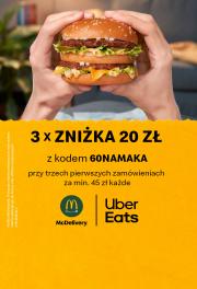 Promocje Restauracje i kawiarnie w Kraków | 20 zł znizki na Maka dla nowych userów UberEats! de McDonald's | 5.06.2023 - 14.06.2023