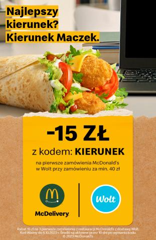 Katalog McDonald's | Lap 15 zł zniżki do Wolt! | 25.09.2023 - 6.10.2023