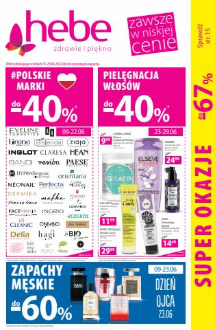 Promocje Perfumy i kosmetyki w Mińsk Mazowiecki | Ulotka Czerwiec de Hebe | 20.06.2022 - 29.06.2022