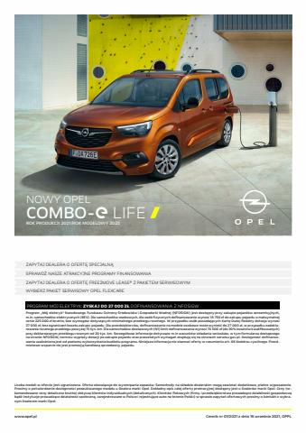Promocje Samochody, motory i części samochodowe w Oświęcim | Opel - Combo-e Life de Opel | 15.02.2022 - 15.01.2023