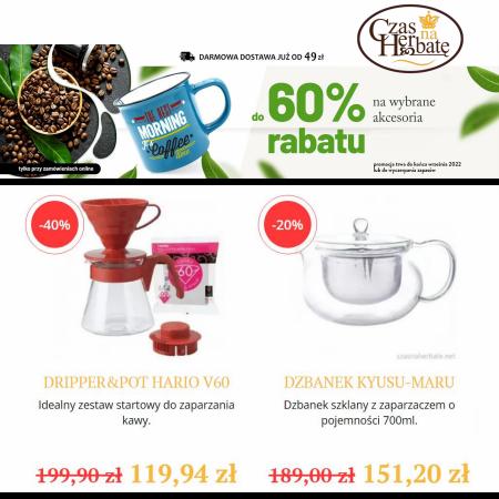 Promocje Restauracje i kawiarnie w Kożuchów | Do -60% Rabatu na wybrane akcesoria de Czas na herbatę | 29.08.2022 - 3.10.2022