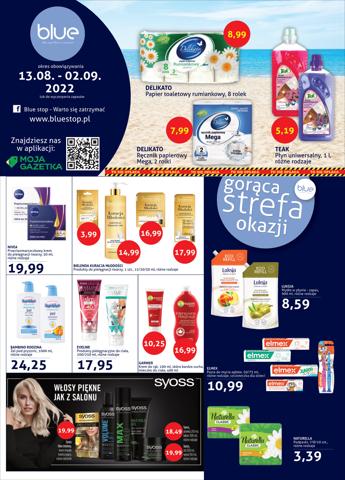 Promocje Perfumy i kosmetyki w Wołomin | Gazetka Bluestop drogeryjna de Blue Stop | 12.08.2022 - 15.08.2022