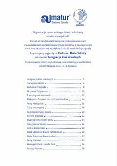Katalog Almatur | Katalog Zielone Szkoły | 17.10.2022 - 31.01.2023