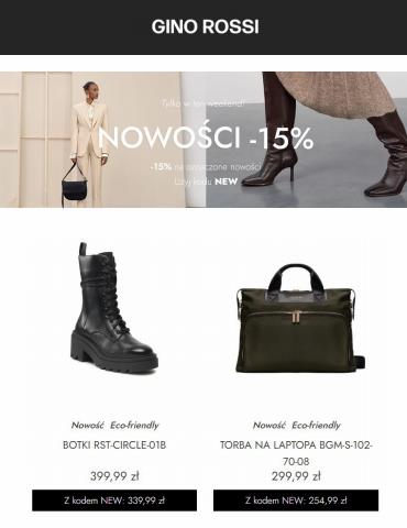 Promocje Ubrania, buty i akcesoria w Katowice | 15% zniżki na torby i obuwie de Gino Rossi | 26.09.2022 - 10.10.2022