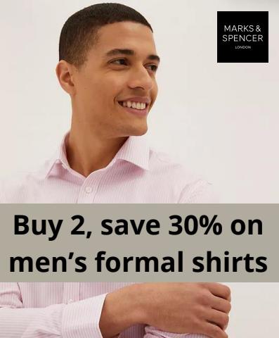 Katalog Marks and Spencer | Buy 2, save 30% on men’s formal shirts | 25.01.2023 - 10.03.2023