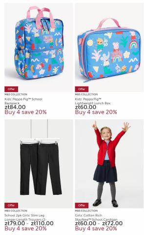 Katalog Marks and Spencer | Schoolwear: Buy 4, save 20% | 19.09.2023 - 3.10.2023
