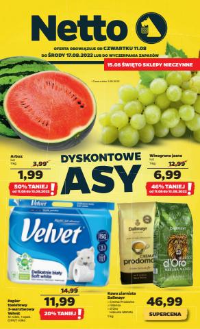 Promocje Supermarkety w Piaseczno | Gazetka Netto de Netto | 10.08.2022 - 17.08.2022