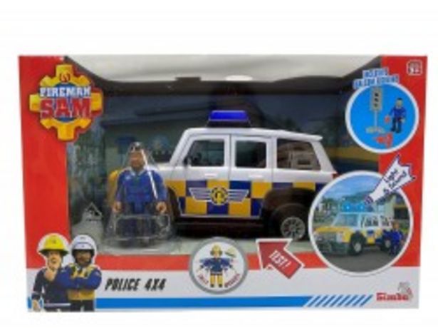 Simba Strażak Sam Jeep policyjny z figurką Malcolm za 99,9 zł