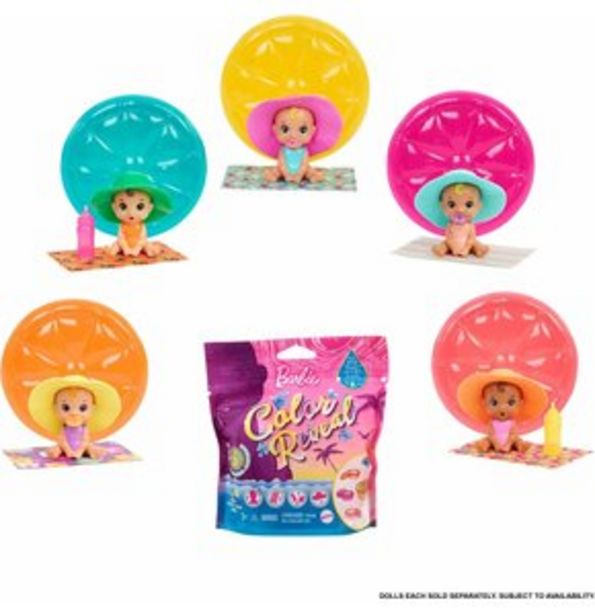 Lalka Barbie Color Reveal Bobas Figurka Kolorowa Niespodzianka za 22,99 zł