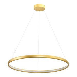 Lampa wisząca LED złota CARLO 80 cm za 599 zł w Agata Meble