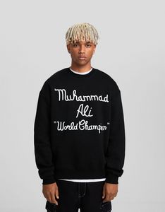 Muhammad Ali print round neck sweatshirt za 69,5 zł w Bershka