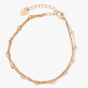 Gold Twisted Chain Link Multi Strand Anklet za 13,96 zł w Claire's