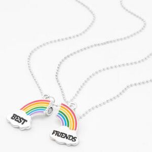 Best Friends Broken Rainbow Pendant Necklaces - 2 Pack za 32,94 zł w Claire's