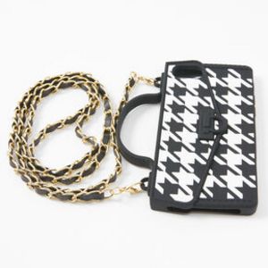 Silicone Houndstooth Phone Case with Strap - Fits iPhone® 6/7/8/SE za 8 zł w Claire's