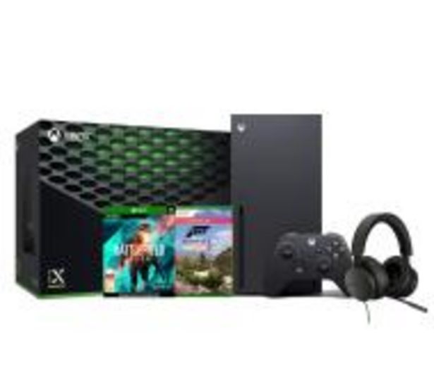Xbox Series X + Forza Horizon 5 + Battlefield 2042 + Stereo Headset Przewodowy za 3099 zł