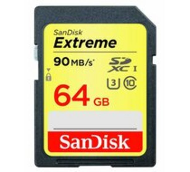 Karta pamięci SANDISK Extreme SDXC 64GB 90MB/s Class 10 UHS-I za 189 zł