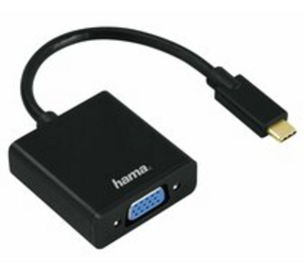 Adapter USB Typ-C - VGA HAMA Czarny za 94 zł