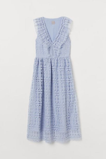 Koronkowa sukienka z falbanami za 299,99 zł w H&M