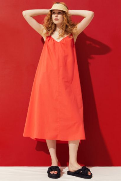 Trapezowa sukienka z bawełnianego woalu za 79,99 zł w H&M