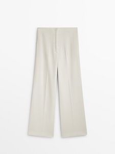 Spodnie Od Garnituru Z Szerokimi Nogawkami − Limited Edition za 599 zł w Massimo Dutti