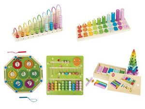 Playtive Drewniane zabawki matematyczne Montessori za 54,9 zł w Lidl