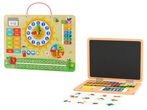 Playtive Drewniany laptop dla dzieci lub zegar magnetyczny za 39,99 zł w Lidl