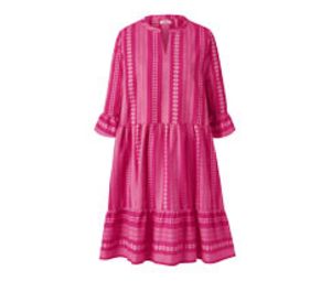 Tkana sukienka we wzór ikat, różowa za 99,99 zł w Tchibo