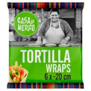 Casa de Mexico Tortilla wrap 20 cm 240 g (6 sztuk) za 5,69 zł w Spar
