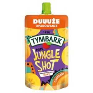 Tymbark Jungle Shot Mus jabłko gruszka banan kaki 200 g za 3,99 zł w Spar