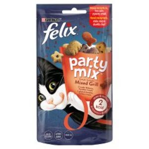 Felix Party Mix Mixed Grill Przekąski o smaku wołowiny kurczaka i łososia 60 g za 7,59 zł w Spar