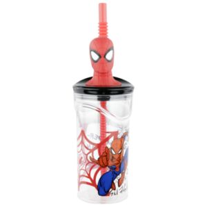 Spider-Man, bidon do picia, ze słomką i figurką 3D za 19,99 zł w Smyk