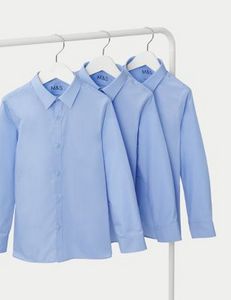 3pk Boys' Slim Fit Easy Iron School Shirts (2-16 Yrs) za 71 zł w Marks and Spencer