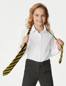 3pk Girls' Plus Fit Easy Iron School Shirts (4-18 Yrs) za 72 zł w Marks and Spencer