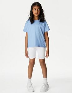 2pk Girls' Cotton with Stretch School Shorts (2-16 Yrs) za 36 zł w Marks and Spencer