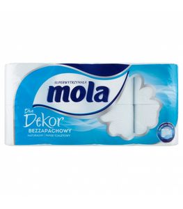 Mola Blue Dekor Papier toaletowy 8 rolek za 8,99 zł w Chata Polska