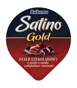 Bakoma Satino Gold Deser czekoladowy z sosem o smaku czekoladowo-rumowym 135 g za 2,49 zł w Chata Polska