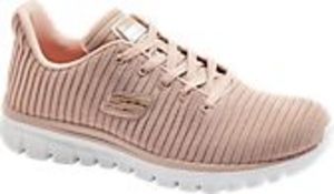 Różowe sneakersy damskie Skechers Graceful 2.0 za 124 zł w Deichmann